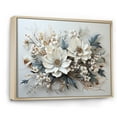 thumbnail image 2 of Designart "Wintery Floral Charm I" Seasonal Flowers Floater Framed Wall Decor, 2 of 5