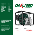 thumbnail image 2 of MOTO BOMBA GASOLINA 3X3 6.5HP 4T MG3055 OAKLAND OAKLAND MG-3055, 2 of 2
