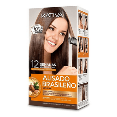 Kativa Keratin and Argan Oil Brazilian Straightening Kit