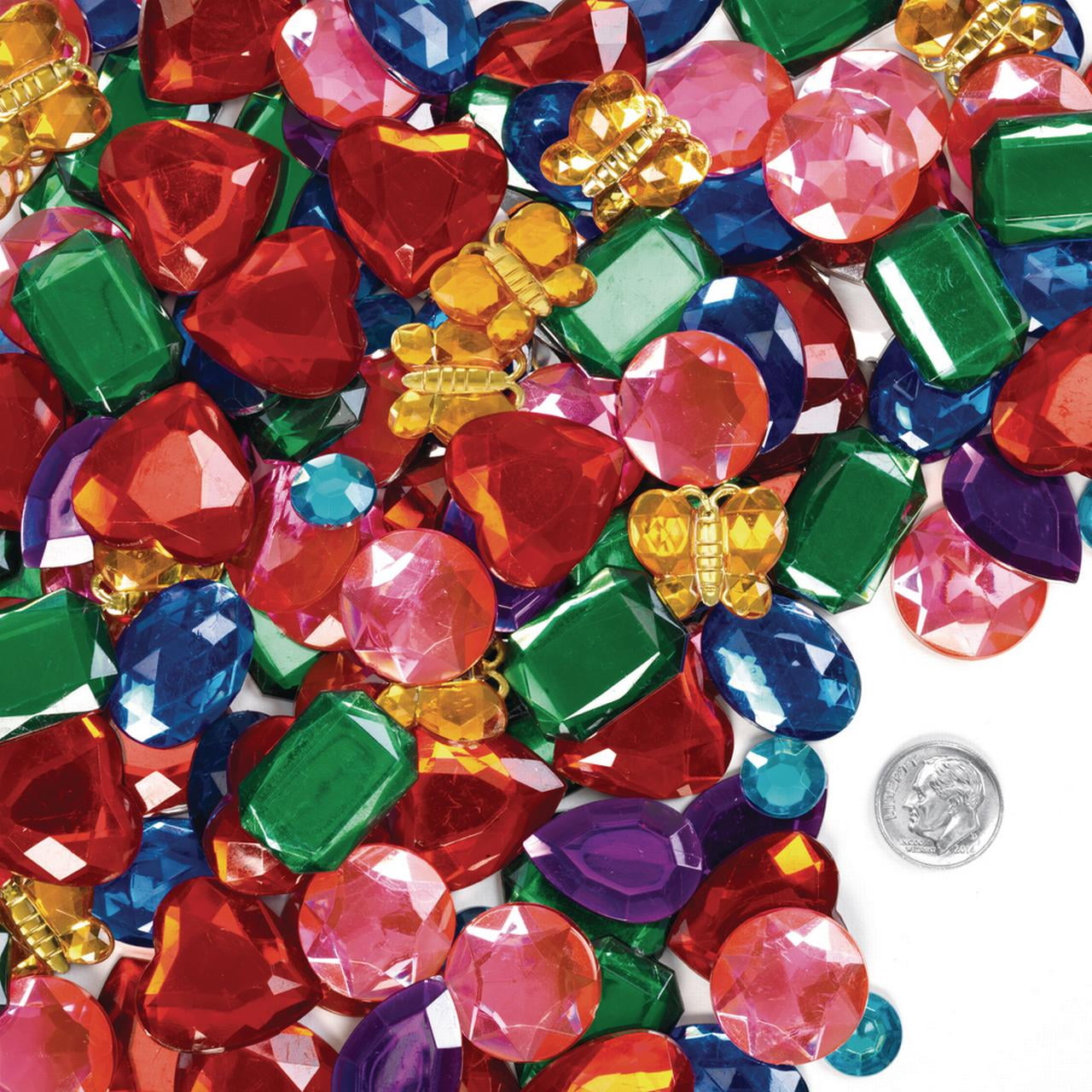 Colorations Self-Adhesive Jumbo Gems - 1 Pound