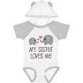 thumbnail image 3 of Inktastic My Sister Loves Me Boys or Girls Baby Bodysuit, 3 of 5