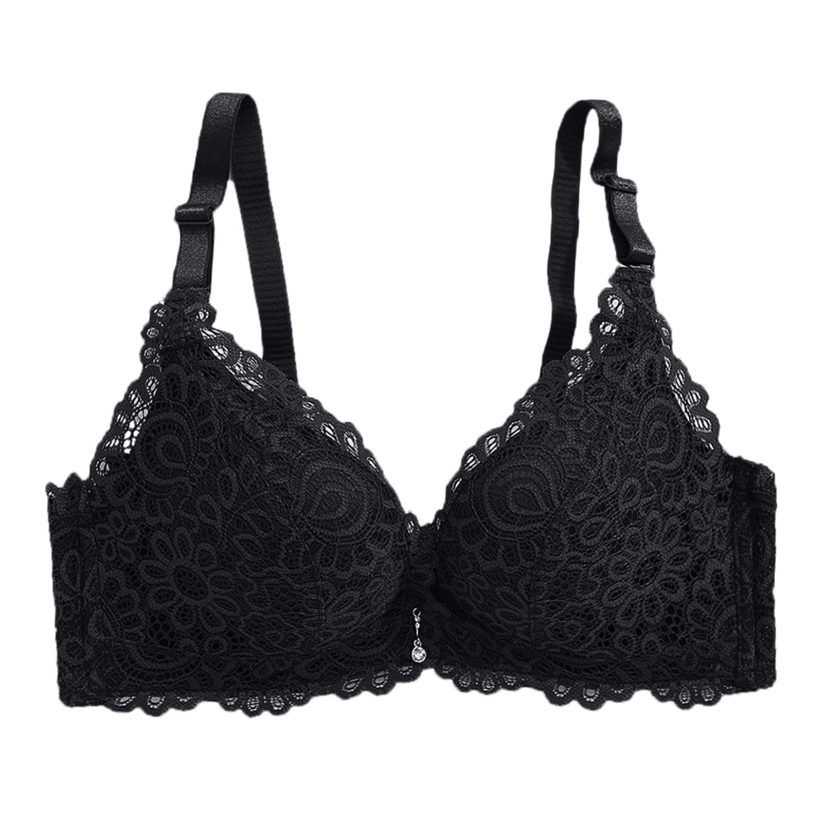 nsendm Lace Lingerie Wireless Bra For Women Padded Push Up