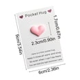 thumbnail image 3 of Wzzjkit Heart Shaped Pocket Card 3.5x2.4 Inch, Mini Blank Greeting Card with Crystal Heart, Good Luck Gift Card Birthday Encouragement for Friends Family, 3 of 6