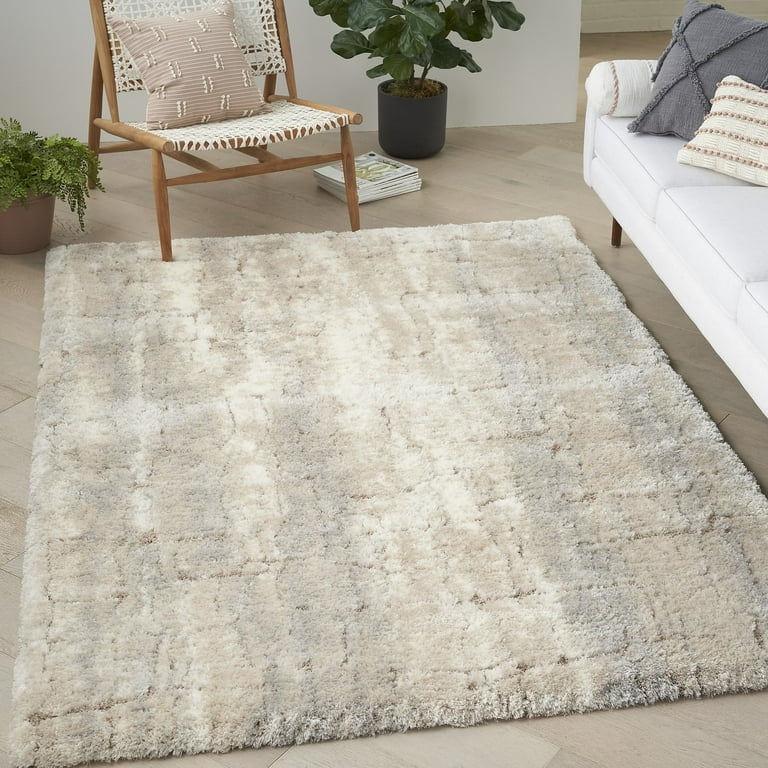 Ivory 2024 shag rug