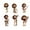 Multicolor, variant on Hometravel Figure Doll Keychain, 6-piece 2D Acrylic Character Set, Retro Design Pendant for Backpack and Car Mirror