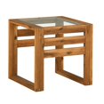 thumbnail image 1 of Open Side Wood End Table - Brown, 1 of 4