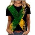 thumbnail image 2 of Simua T-Shirts d'Été pour Femmes Mode Imprimée Quatrième Juillet Tee-Shirts Décontractés Manches Courtes Col Rond Tee Tops, 2 of 5