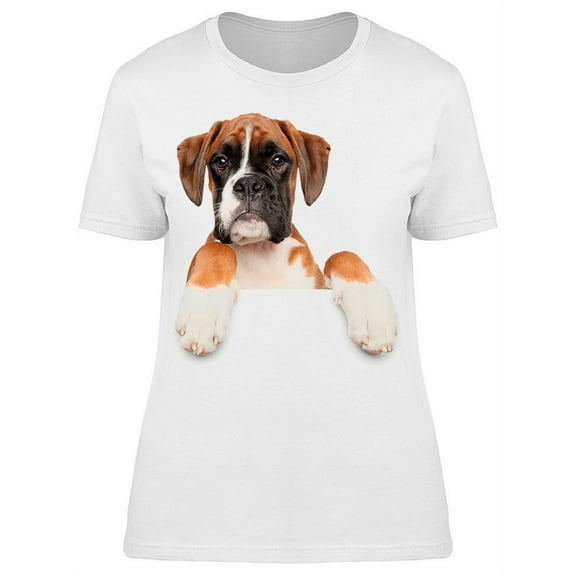 Beautiful Young Boxer Dog  T-Shirt Women -Image by Shutterstock, Female x-Large