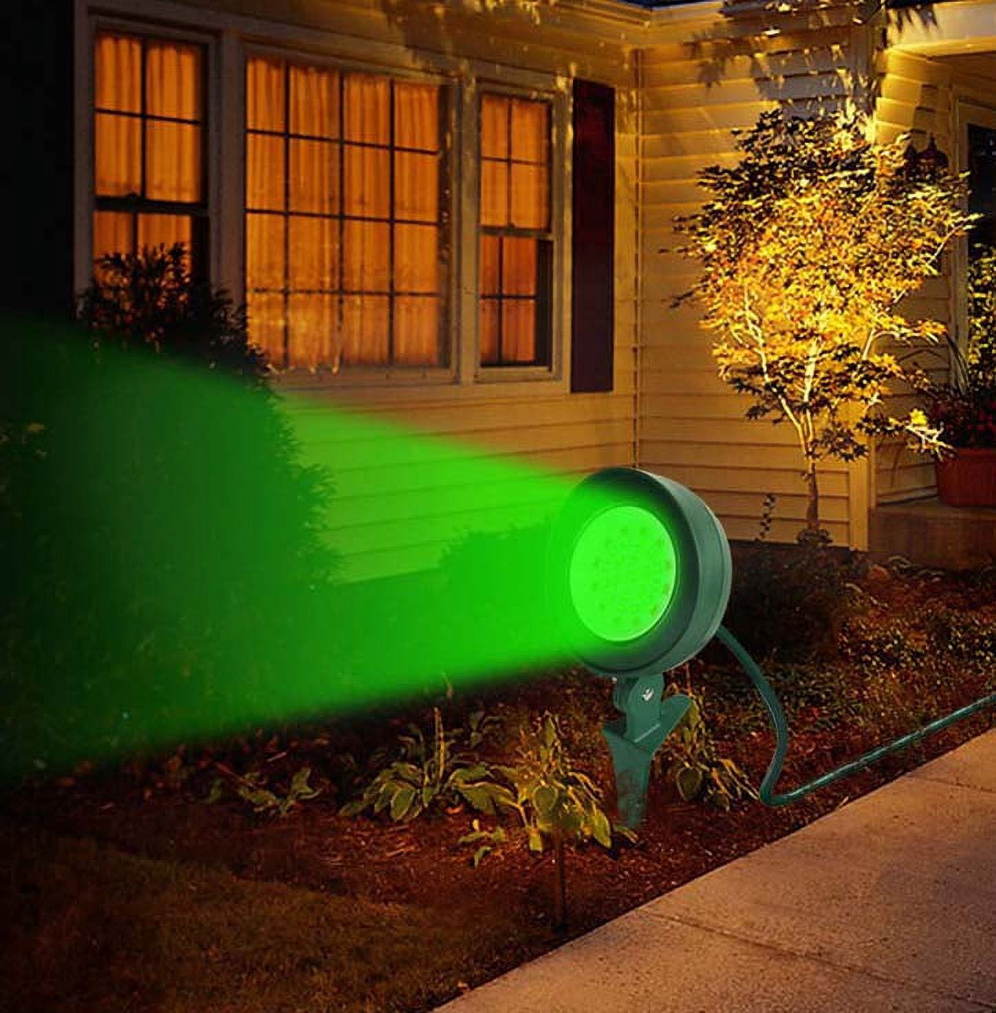 Hyper Tough Outdoor 3 Color-changing Led Floodlight, Green, Plastic