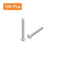 thumbnail image 3 of Unique Bargains M1.2x0.25x10mm 100Pack Metal Flat Round Head Screws Phillips Drive Machine Bolt, 3 of 5