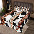 thumbnail image 2 of Erosebridal Boho Aztec Coverlet Set Queen, Geometric Bedding Set, Farmhouse Cow Print Bed Set, Breathable Room Decor, 3 Pieces, 2 of 5