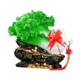 thumbnail image 2 of Artesanía de Jade, decoración de resina de repollo chino, escultura de repollo de Jade de prosperidad para sala de estar, coche, oficina, decoración, 2 of 8