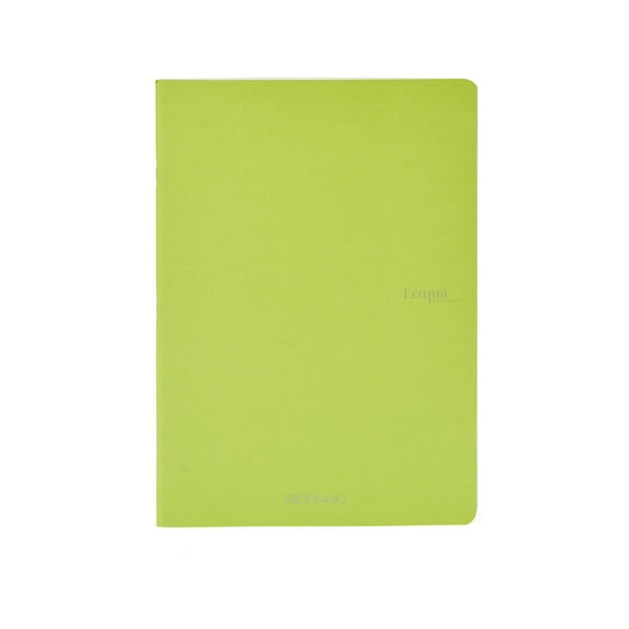 Fabriano EcoQua Original Staple-Bound Notebook, 8.3 in x 11.7 in, A4, Blank, 40 Sheets, Lime