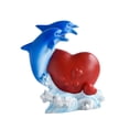 thumbnail image 4 of Estatuilla de estatua de delfín, decoraciones coleccionables, decoración de escritorio para pastel, figura de resina, escultura de Animal marino para Estilo C, 4 of 8