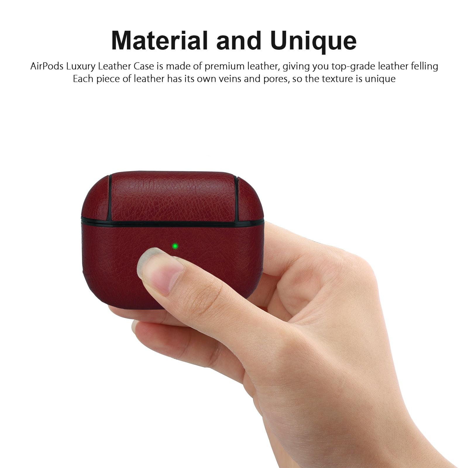 Etui cuir AirPods Pro - Brun - Acheter sur