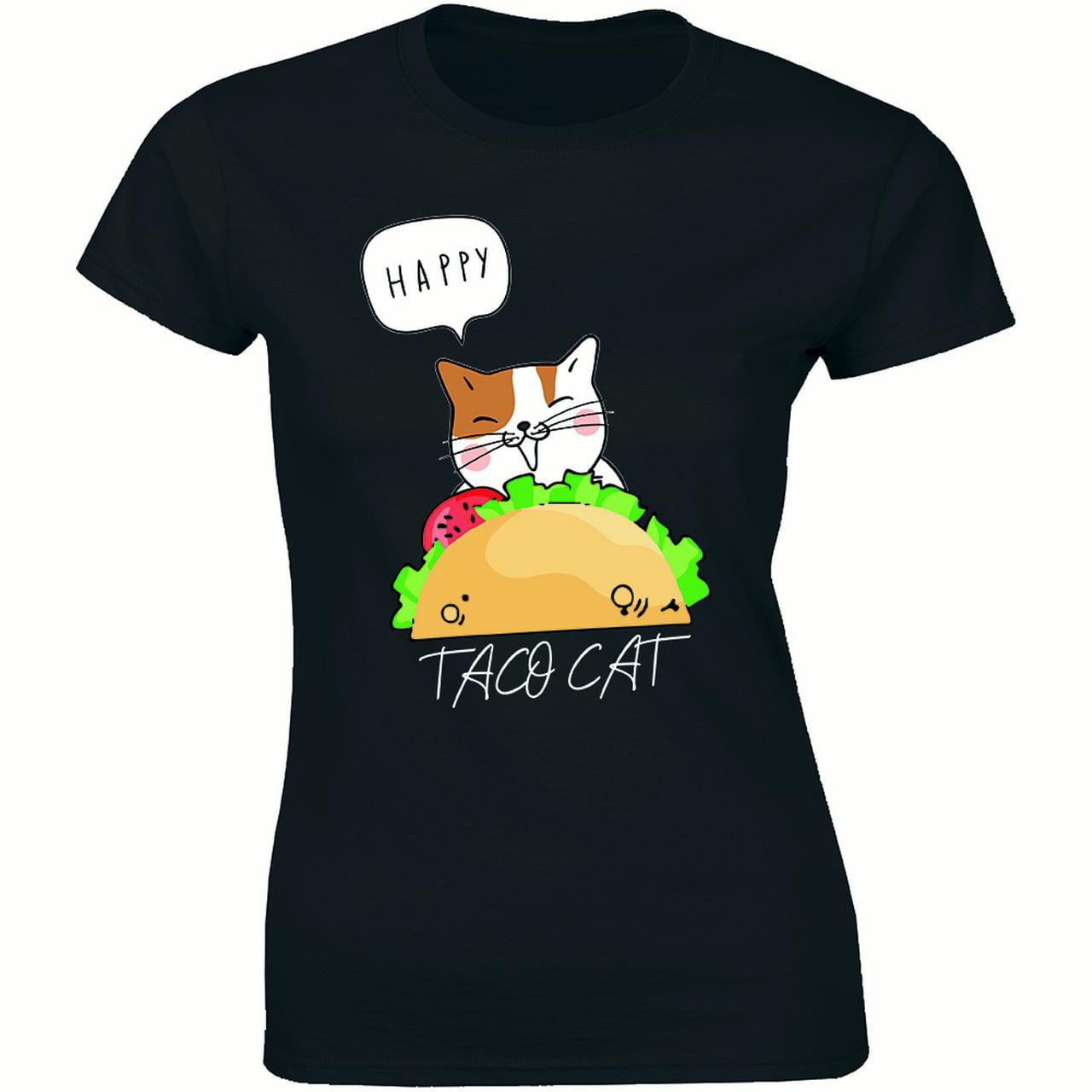 Tacocat Either Way T-Shirt Funny Womens Cut Shirt S-XL 