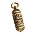 thumbnail image 3 of Segolike Brass Buddha Sutra Pendant Cylinder Charm Decorations Tibetan Figurine Container Ornaments for Necklace Keychains Earrings Jewelry Making Style B, 3 of 8