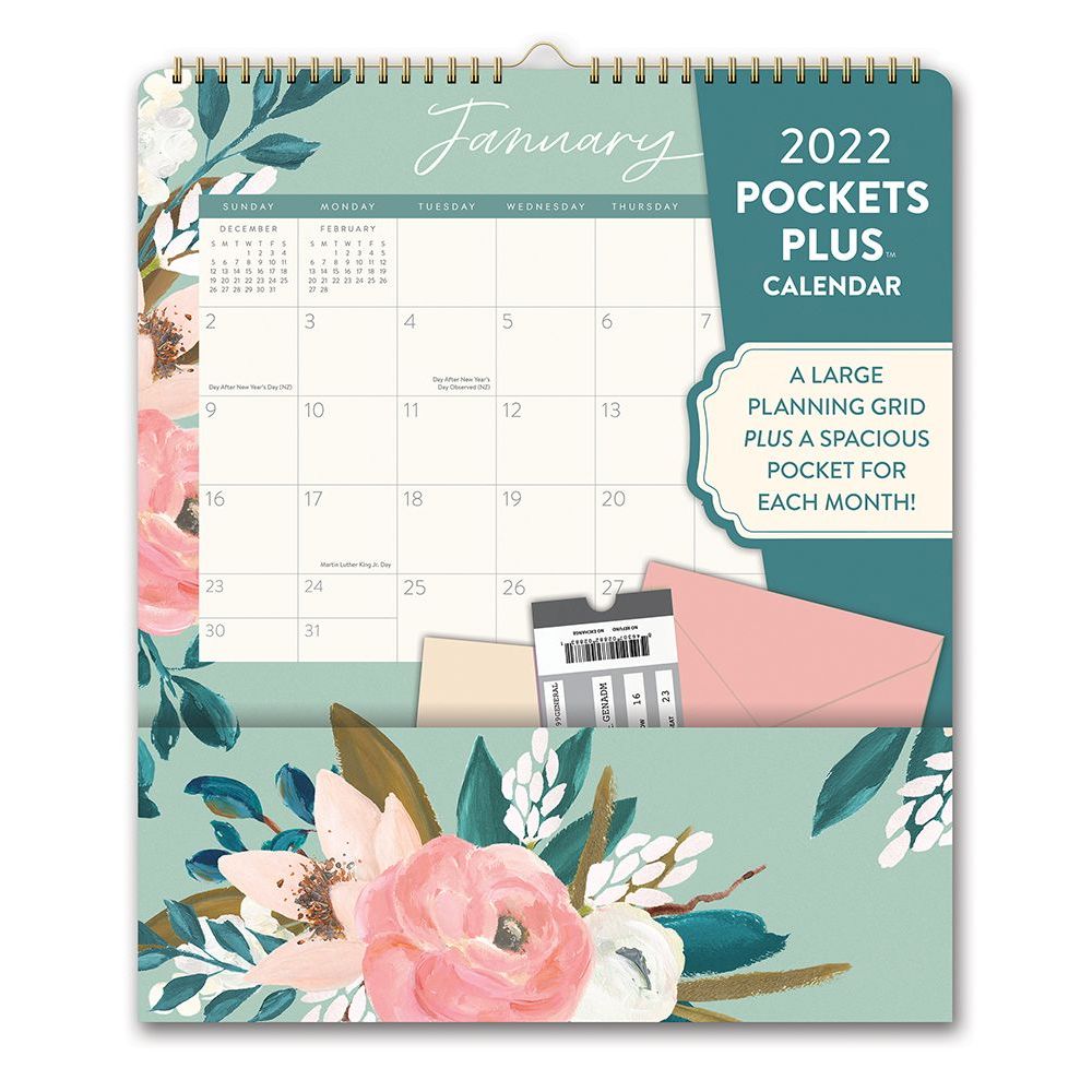 Bella Flora Plus 2022 Pocket Wall Calendar