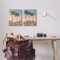 thumbnail image 3 of Stupell Industries Sunrise Tropical Scene Landscape Painting Gallery Wrapped Canvas Art Print Wall Art, 16 x 20, Set of 2, 3 of 8