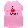 Pet Dog Cat Shirt Screen Printed, "I Love Treats"
