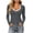 Dark Gray, variant on yillto Womens Tops Fall Fashion Basic Long Sleeve Scoop Neck Going out Stretchy Slim Tees T Shirts