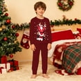 thumbnail image 5 of CAIVO Child Christmas Kids Outfit Sets Cozy Holiday Santa Print Girls Festive Family Cartoon Long Sleeve O-Neck Shirts Tops Pants Soft Two Piece Outfit Sets 3-4 Years, 5 of 8