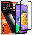 thumbnail image 2 of CoverON For LG K52 Case / LG K62 / LG Q52 Case and Screen Protector Tempered Glass, Soft Flexible Slim Lightweight Fit TPU Minimal Phone Cover, Black, 2 of 9