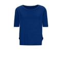 thumbnail image 3 of Womens Hollow Cropped T-Shirts, Short Sleeve Shirts for Women Casual Sports Quick Dry Solid Color Crewneck Athletic Workout Tops, 3 of 5