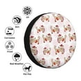 thumbnail image 4 of Sikiie Dachshund Dog Puppy PVC Leather Spare Tire Wheel Cover Spare Tire Cover, for Car Truck SUV Camper Trailer Universal Fit(14-17in)-17 inch, 4 of 6