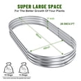thumbnail image 5 of MATSKY 8x4x1ft Galvanized Steel Raised Garden Beds, Outdoor Open-Bottom Metal Planter Box for Vegetables & Flowers, Silver, 2-Pack, 5 of 6