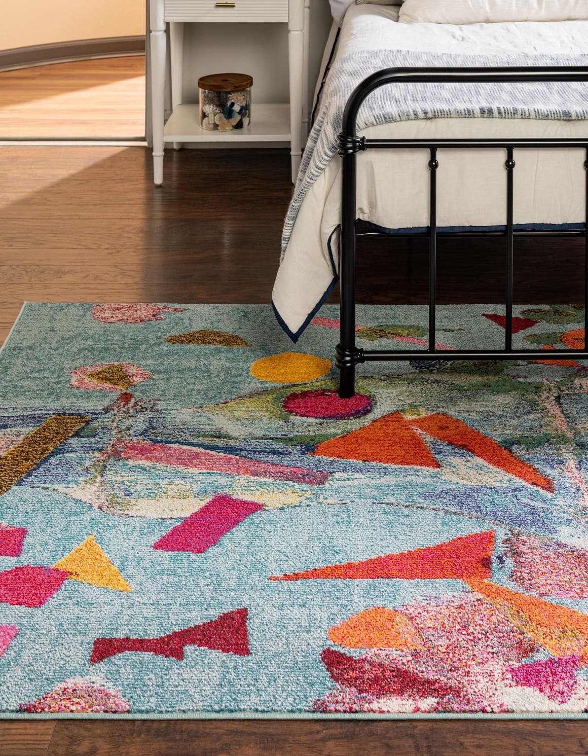 Unique Loom Lucknow Vivid Rug ,Rectangle,2' 2" x 3' 1" Aqua Eclectic