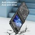 thumbnail image 5 of Allytechgroup Galaxy Z Flip5 Case, Hinge Protection Shockproof PC Back Cover Ani-Scratch Luxury Bumper Phone Case for Samsung Galaxy Z Flip 5, Black, 5 of 7