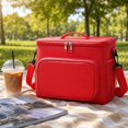 thumbnail image 5 of Insulated Reusable Lunch Bag Adult Large Lunch Box for Women and Men with Adjustable Shoulder Strap,Front Zipper Pocket and Dual Large Mesh Side Pockets, 5 of 6