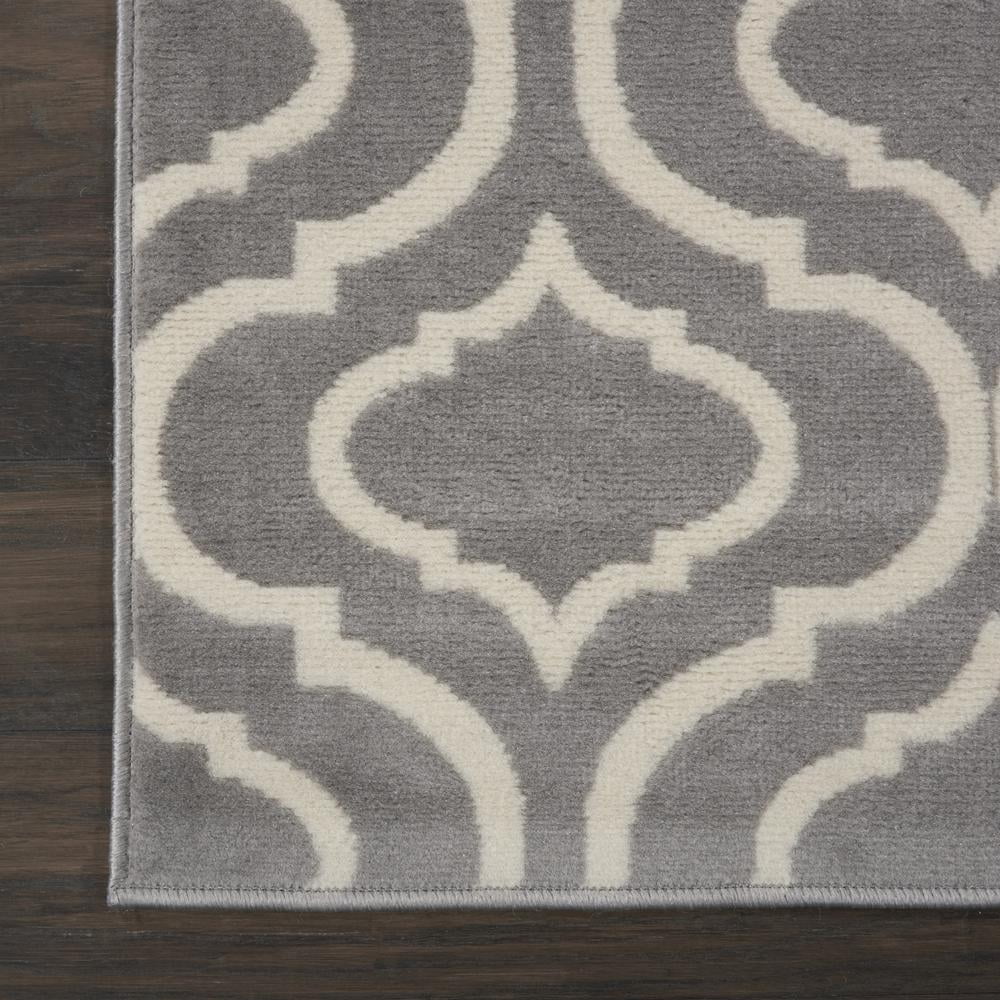 Nourison Jubilant Trellis Grey 2'3" x 7'3" Area Rug, (2x7)