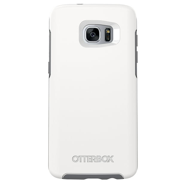 OTTERBOX SYMMETRY SERIES Case for Samsung Galaxy S7 Edge - Retail Packaging - GLACIER (WHITE/GUNMETAL GREY)