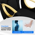thumbnail image 2 of Professional Salon Styling Chair – Reclining Barber Chair with 360° Swivel & Heavy-Duty Hydraulic Pump, 2 of 8