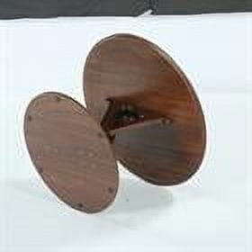 Demi Bonn 31.5" Coffee Table, Mid-Century Accent Center Table with X-Shaped Base for Home Living Room, Office, Brown