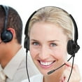 thumbnail image 1 of Casque de Téléphone Ergonomique Centre d'Appel Casque Annulation de Bruit avec Réglage du Volume et Silencieux avec Annulation de Bruit Micro Centre d'Appel Téléphone pour Réunion, 1 of 8
