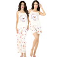 thumbnail image 1 of SET DE PIJAMA DE 3 PIEZAS PANTALON, SHORT Y BLUSA PARA MUJER DISEÑO UNICO UNITALLA, 1 of 5
