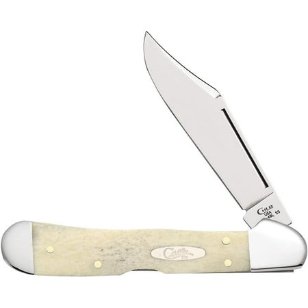Case WR XX Pocket Knife Natural Bone Copperlock Item #22724 - (61549L SS) - Length Closed: 4 1/4 Inches