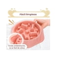 thumbnail image 2 of Plato De Alimentación Xtellar rosa Lenta Para Perro Mascota Comederos, 2 of 5