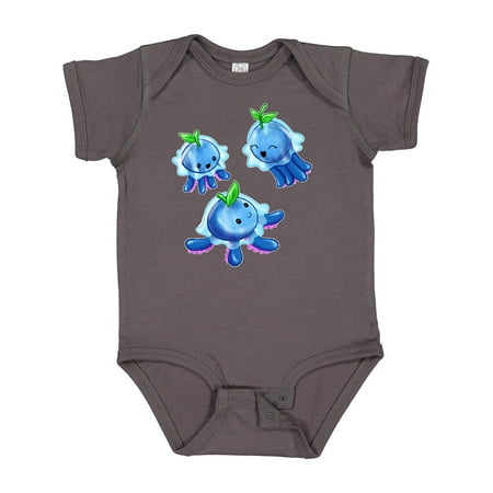 

Inktastic Blueberry Jellyfish Trio-cute and Fun Boys or Girls Baby Bodysuit