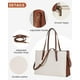 thumbnail image 5 of Bolsa para portátil LOVEVOOK de 15.6 pulgadas de piel sintética impermeable para mujer, 5 of 8