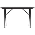 thumbnail image 3 of Correll 18"W x 48"D Melamine Top Folding Table in Black Granite, 3 of 3