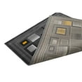 thumbnail image 7 of HR-Rugs Red Lava/Silver/Gray Abstract Geometric Modern Squares Pattern Area Rug 7'8" x 10'2", 7 of 7