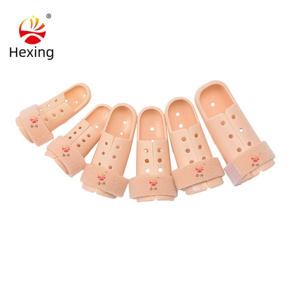 Skin-Tone Plastic Finger Support Splint: Lightweight, Breathable Protective Guard for Injury Prevention & Recovery – Comfortable Fit for Daily Use, Sports, Work, and On-the-Go Activities – Durable,