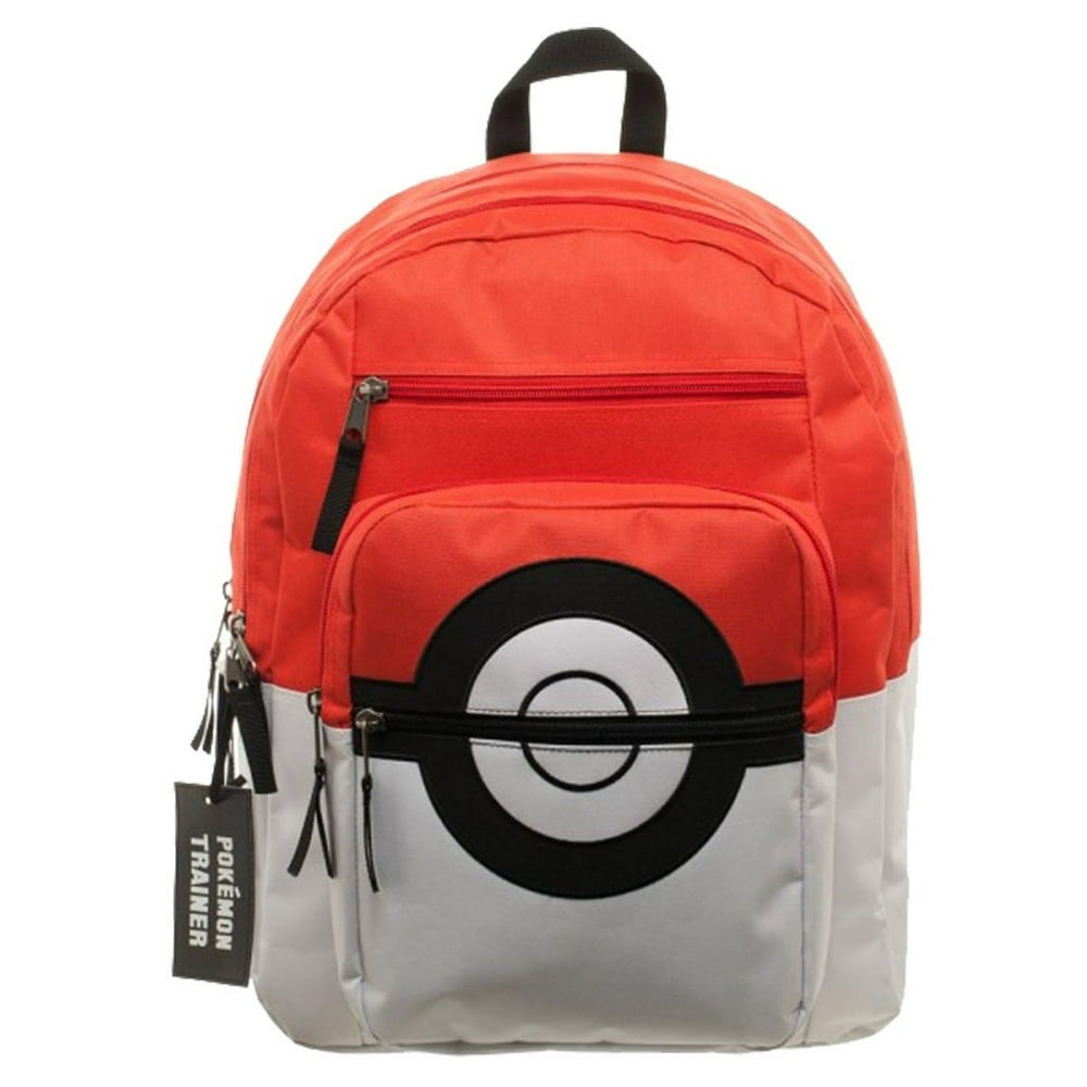 Pokémon - Pokemon Pokeball Backpack with Trainer Bag Charm - Walmart ...