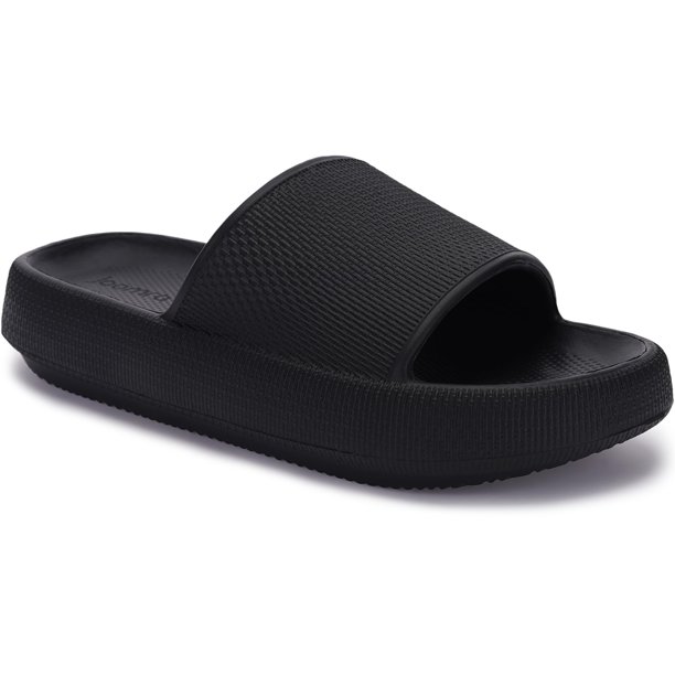 Zapatillas Joomra Cloud Cushion antideslizantes para masaje, negras, talla 42-43