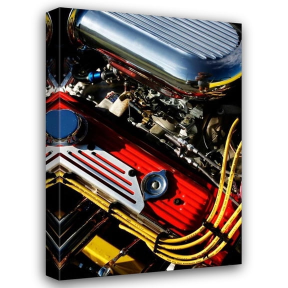 Alan Hausenflock 17x24 Gallery Wrapped Canvas Wall Art Titled - Hot Rod II