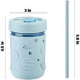 thumbnail image 5 of PandaEar 4 Pack Kids & Toddler Glass Cups, Glass Mason Jar Cups 8.45 oz with Silicone Sleeves & Straws, Toddler Spill-Proof Smoothie Cups, 5 of 7